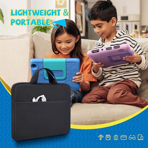 9-11 Inch Tablet Sleeve Carrying Case for Amazon Fire Max 11/10.1" Fire HD 10 Plus Kids Pro, iPad Pro M5 M4/Air M4 M3 M2 11" 2026/ iPad A16 11"/Samsung Galaxy S9 S8 A9+ A8 Protective Bag, Black - size: 9-11 Inch