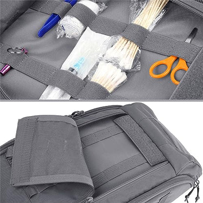 EXCELLENT ELITE SPANKER Medical Backpack Tactical Knapsack Outdoor Rucksack Camping Survival First Aid Backpack（Grey） - color: Grey