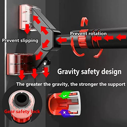 Chin Up Bar Portable Door Frame Pull-up bar, with Kids Swing and Gymnastics Ring, no Screw Wall-Mounted Steel Fitness Horizontal bar (Size : 130-160cm/51.2-63") - size: 130-160cm/51.2-63"