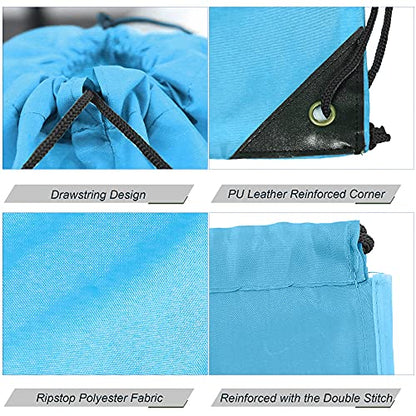 BeeGreen Drawstring Backpack Bags 20,30,50 Packs Reflective String Bags for Gym Sport Trip Cinch Sack DIY for Women Men - color: White Black Red Royal Blue Navy Blue Sky Blue Purple Grey Yellow Green Cerise