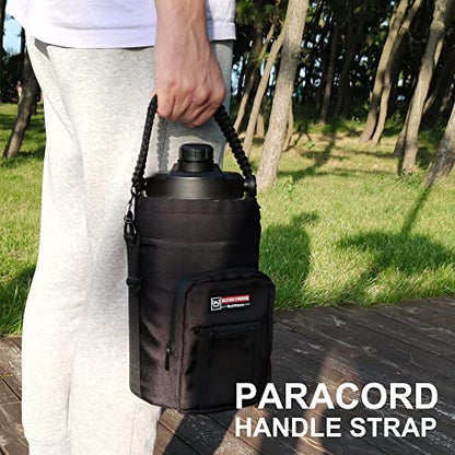 NATURE PIONEOR Universal Replacement Paracord Handle with Metal Hooks for Water Bottle Holder,Bags - size: Handle Strap Pro(13'')