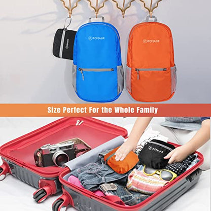 ZOMAKE Ultra Lightweight Hiking Backpack 20L, Packable Small Backpacks Water Resistant Daypack for Women Men(Orange) - color: Orange