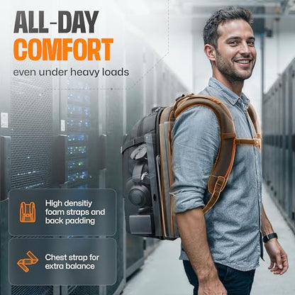 EVERKI Business 120 Pro 2 Laptop Backpack 40L W/Rain Cover Mesh Accessories Pouch & Quick Release Magnetic Keychain-2 Travel Laptop Compartments Fit Up To 18.4"RFID Pocket Patented Corner Protection - style: Business 120 Pro