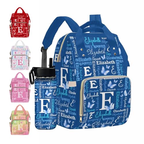 MyPupSocks Custom Diaper Bag, Customized Diaper Backpack Personalized Mummy Nursing Baby Bags Fashion Shoulders Bag Casual Daypack Travel Bag for Mom Girls Mother's Day - color: Color 13
