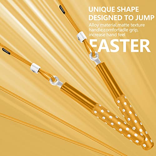 Jump Rope, Wastou Speed Jumping Rope for Training Fitness Exercise, Adjustable Adults Workout Skipping Rope for Men, Women, Kids, Girls - color: Yellow