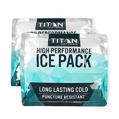 Titan Deep Freeze Ice Wall Backpack Cooler 30 Can Cooler Bag with Ice Packs - color: Sharkskin