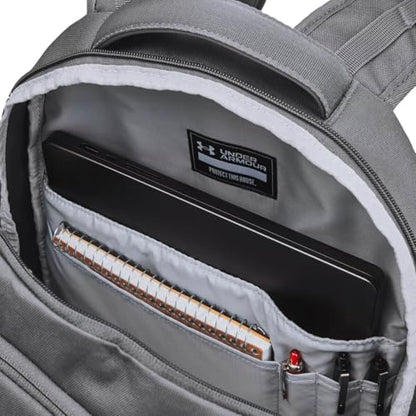 Under Armour Unisex-Adult Hustle 6.0 Backpack, (025) Castlerock / / Steel, One Size Fits Most - color: (025) Castlerock / / Steel, size: One Size