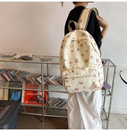 Large Travel Backpack for Women Durable Nylon Hiking Backpack Laptop Bookbag Daypack (White) - color: White