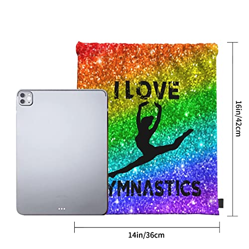 Gymnastics Drawstring Backpack Gym String Bag Drawstring Sackpack Sport For Womens Mens - color: A2 Gymnastics
