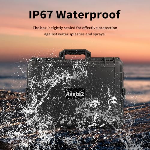 Avata2 Hard Case, Waterpoof Box for DJI Avata 2 (DJI Goggles V2 / Goggles2 / Goggles Integra), Avata 2 Drone Carrying Case, Compatible with Avata2 And Accessories[CASE ONLY]