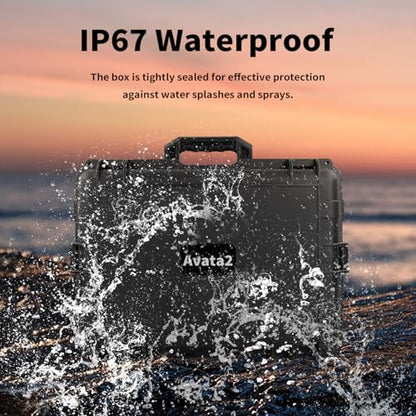 Avata2 Hard Case, Waterpoof Box for DJI Avata 2 (DJI Goggles V2 / Goggles2 / Goggles Integra), Avata 2 Drone Carrying Case, Compatible with Avata2 And Accessories[CASE ONLY]