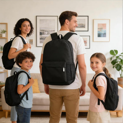 Backpack Water Resistant Lightweight for Men Women,Durable College Bookbag with Multiple Pockets,Travel Back Pack(Black)