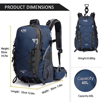 Diamond Candy Waterproof Hiking Backpack for Men and Women, Lightweight Day Pack for Travel Camping | Waterproof - color: Royalblue