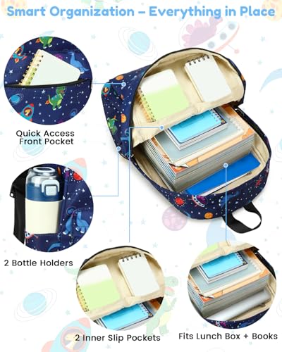CAMTOP Preschool Backpack for Kids Boys Girls Toddler Backpack Kindergarten School Bookbags for Age 3-8 (Blue Dinosaur) - color: Blue Dinosaur