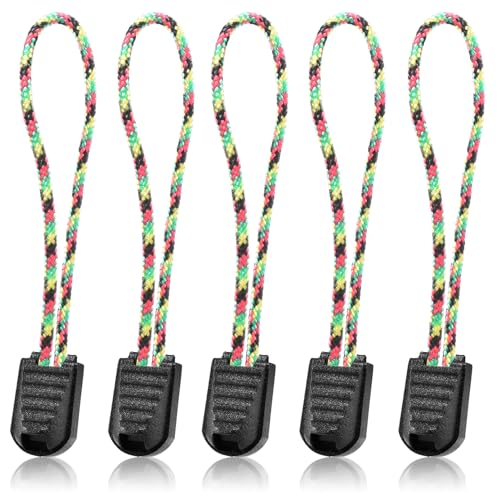 10 Pack Paracord Zipper Pull Replacement Pulls Tabs for Keys, Flashlight, Knife, Pouch, Backpack, Suitecases, Pocket - Multicolor2 - color: Multicolor-2