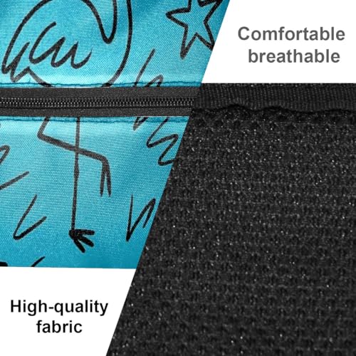 Pickleball Bag for Women & Men – Lightweight Sports Backpack with Paddle Compartments, Dual Carry Modes, Detachable Zippered Strap, Brown Leopard, Great Gift Option for Players - color: Blue