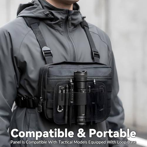 Bag Insert Panel Organizer Hook and Loop Modular Backpack Organizers Utility Admin Pouch with Hook Fasteners Modular Pack Insert Organizer for Travel Packs Messenger Bag