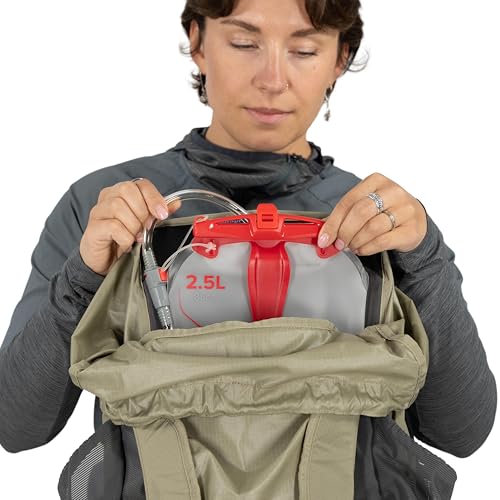 Osprey Hikelite 32L Durable Hiking Backpack - Travel Daypack with Rain Cover for Men and Women, Raven Black - color: Raven Black, style: 32l
