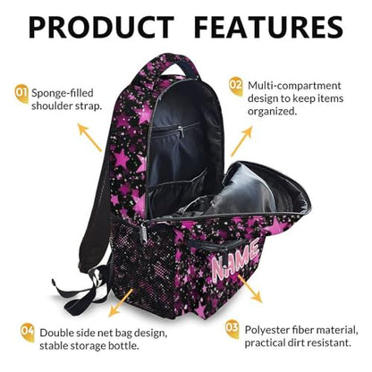 Kids Backpack for School Personalized Dinosaur Backpacks for Girls 6-8, Kids Back to School Supplies 17 Inch Leisure Bookbag for Travel Preschool Elementary Kindergarten - color: Pink2