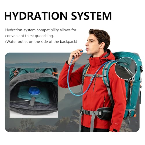 35L Hiking Backpack for Women men,Waterproof Camping Outdoor Backpacking Backpack for Travel lightweight Hiking Trekking Daypack - color: Green