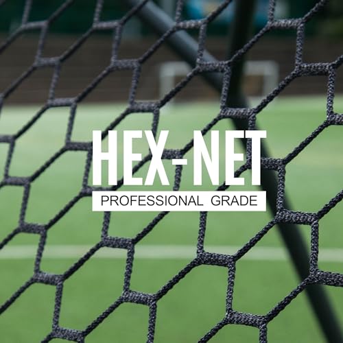 QuickPlay Pro Soccer Rebounder Net (2 Sizes) - Ball Rebounder Soccer Net, Heavy Duty, Adjustable Angle, with Galvanized Steel Frame & Rubber Feet, Soccer Training Equipment for Grass, Turf & Indoors - style: 5x5'