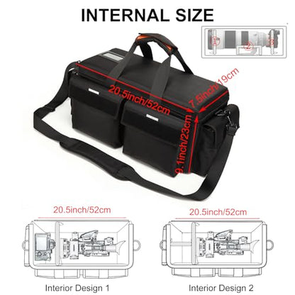 Professional Camera single-Shoulder Bag, Pressure proof &Waterproof DSLR SLR Mirrorless Gadget Case, Cine Cube Bag for Camera Gear, Photographer, Videographer Videomakersfor Z280 FX6 (L) - size: L(HDV4819)