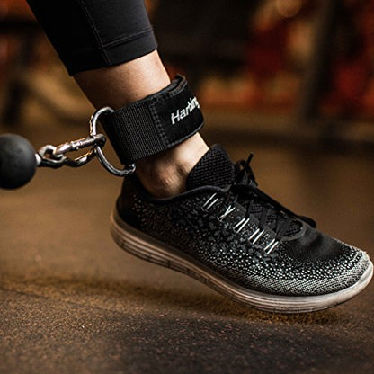 Harbinger Ankle Cuff: Premium Adjustable Support for Strength Training, Cable Machines, and Resistance Workouts – Enhance Comfort and Performance - size: 2 Inch
