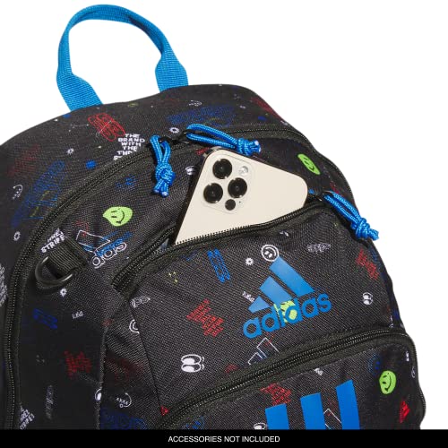 adidas Young BTS Creator 2 Backpack DISCONTINUED - color: Icon Brand Love Black/Bright Royal Blue