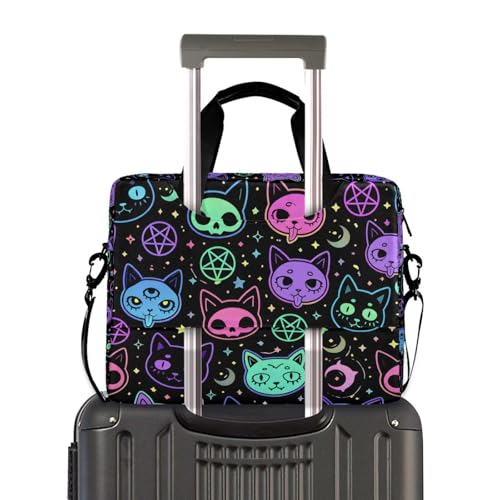 JIPONI Laptop Bag For Women Men, 15.6 16 IN Tote Work bags, Briefcase Messenger Computer Case 01 - color: Cat