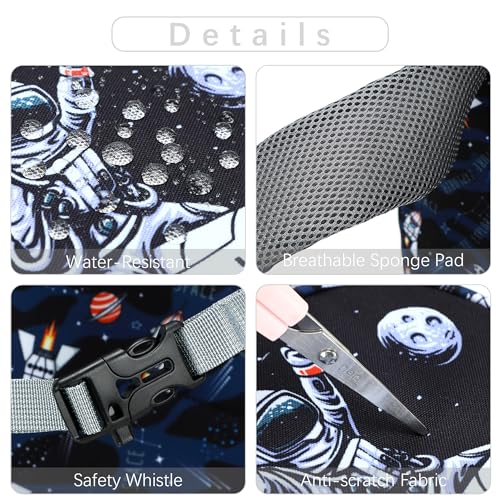 abshoo Cute Astronaut School Backpack For Boys Elementary Kindergarten Kids School Bag (Astronaut Navy Black) - color: Astronaut Black B