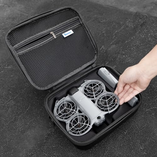 Skyreat Neo 2 Case, Portable PU Leather Small Shoulder Bag for DJI Neo 2 Drone and Batteries Accessories