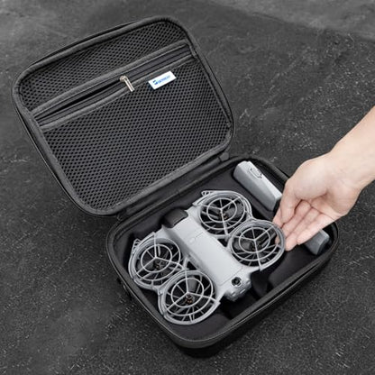 Skyreat Neo 2 Case, Portable PU Leather Small Shoulder Bag for DJI Neo 2 Drone and Batteries Accessories