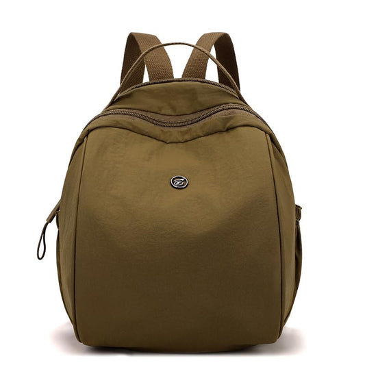 Women's Small Backpack Fashion Casual Nylon Shoulder Bag Daypack for Daily Use (Brown) - color: Brown