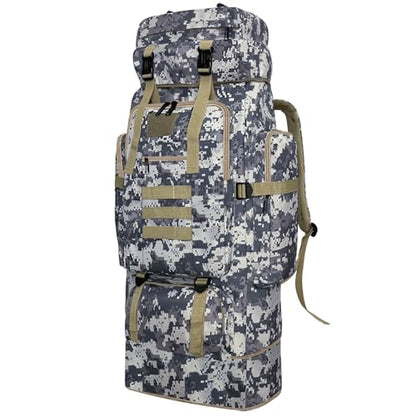 Hiking Backpack, 100L Large Camping Backpack, Expandable Waterproof MOLLE Rucksack, Outdoor Sport Travel Daypack Military Tactical Back pack for Men Women (Camouflage) - color: 100l Camo