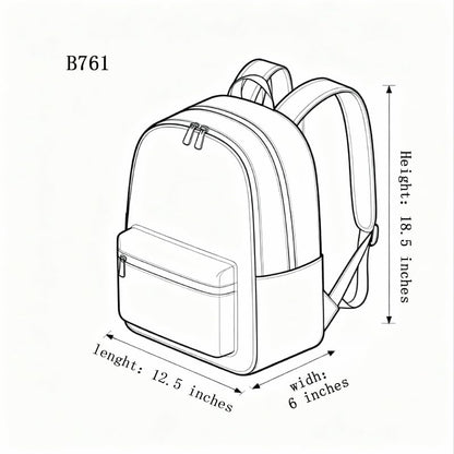 Travel Backpack Mens Business Laptop Bag with Multi-Pockets Minimalist Nylon Daypack Fits 16 Inch Notebook Casual Work Bag (BLK) - color: Blk