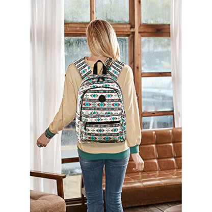 Montana West Backpack for Women Western Travel Backpack Purse Casual Daypack for Laptop College - color: *Aztec Beige
