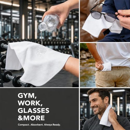 Ultra Absorbent Microfiber Towel Quick Dry Sweat Cloth for Gym Workout and Running - color: Black,blue,green,grey,white