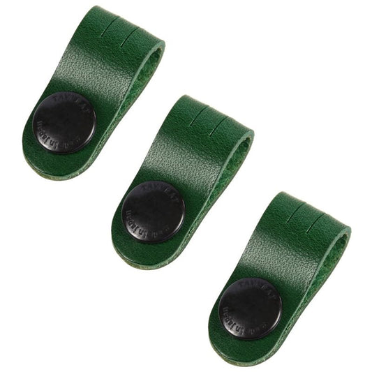 TAVARAT Cord Organizer, Cable Organizer, Charger Organizer, Made in Japan, Genuine Leather, Cable Straps, Cable Management, Cable Holder Tps-059 (Regular Size, Green, Set of 3, Pack of 3) - color: Regular size, Green, set of 3