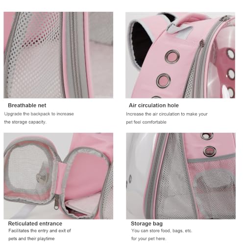 Cat Backpack Carrier, Front Expandable Expandable Bubble Pet Backpack, Ventilated Transparent Capsule Dog Backpack for Small Cats Dogs Birds Bunny, Airline Approved - color: FrontExpand-PK
