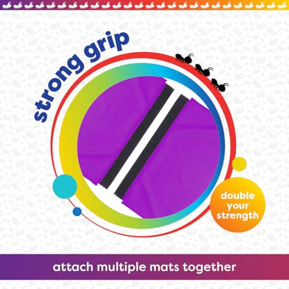 Antsy Pants Tumbling Mat for Kids – Gymnastics Mat, Easy to Clean, Sturdy, Foldable Tumbling Mats, Padded, Lightweight, Portable, Gymnastics Equipment for Active Play - color: 3-Fold Purple