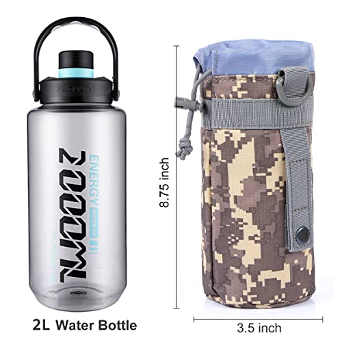 3 Pack Molle Pouch Combo Water Bottle Pouch Holder Tactical Molle Pouches Compact Utility Waist Bag Pack - color: Combo D:ACU