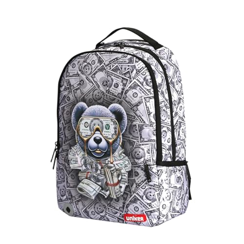 Graffiti Backpack, Designer Laptop Backpack for 15.6 Inch Work,Water Resistant Backpack Computer Bag (CashBear) - color: Cashbear