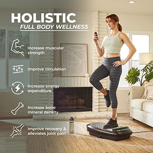 Sunny Health & Fitness Fitboard Vibration Platform Exercise Machine with Multiple Speed Settings and Vibration Modes for Multipurpose Workouts - size: 4D