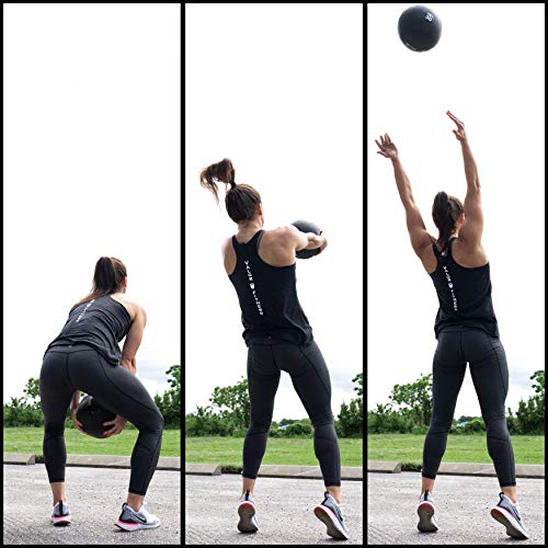 Valor Fitness Slam Ball - Durable Weighted Ball for Crossfit, Strength Training, HIIT, and Cardio Workouts, Non-Bounce Design, Multiple Weights Available - style: 35 lb