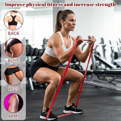 Resistance Bands Pull Up Assist Bands Workout Equipment Band Exercise Band Long Resistance BandSet for Working Out Stretching Fitness Training Physical Therapy for Men Women Gym Home