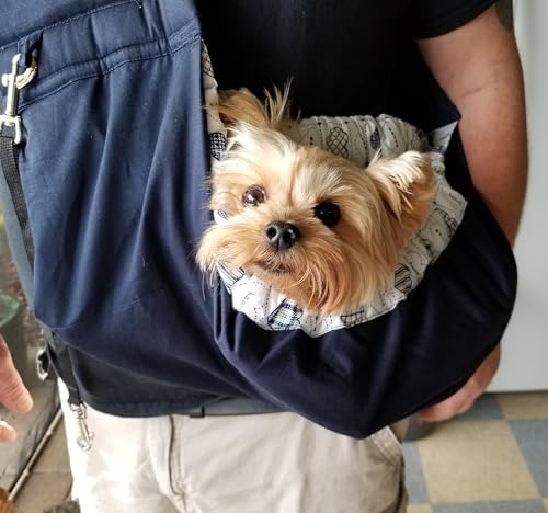 Pet Sling Carrier, OrgMemory Adjustable Dog Sling, Small Dog Cat Outdoor Shoulder Pet Carrier (Heart Shaped) - color: Heart Shaped