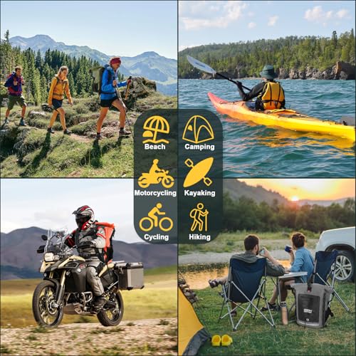 OSAH DRYPAK Waterproof Backpack Dry Bag 25L/35L/55L/85L – Heavy Duty Roll-Top Hiking Backpack Sack Keeps Gear Dry for Travel, Kayaking, Boating, Camping, Rafting and Fishing - color: Black Red, size: 55L