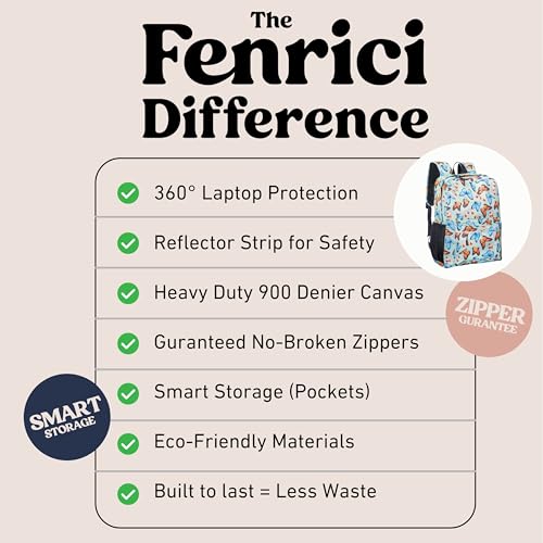 Fenrici Butterfly Backpack for Girls, Teens, Girls' Backpack for School, Kids' Bookbags with Padded Laptop Compartment, Butterfly, Monarch Green, 17 Inch - color: Green Butterfly