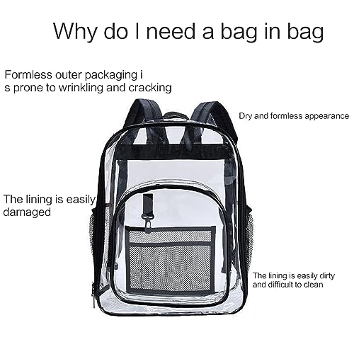 Backpack Organizer with Dividers - Small Bag, Shoulder Bag, Handbag, Rucksack, Lady Purse Insert