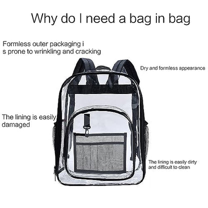 Backpack Organizer with Dividers - Small Bag, Shoulder Bag, Handbag, Rucksack, Lady Purse Insert